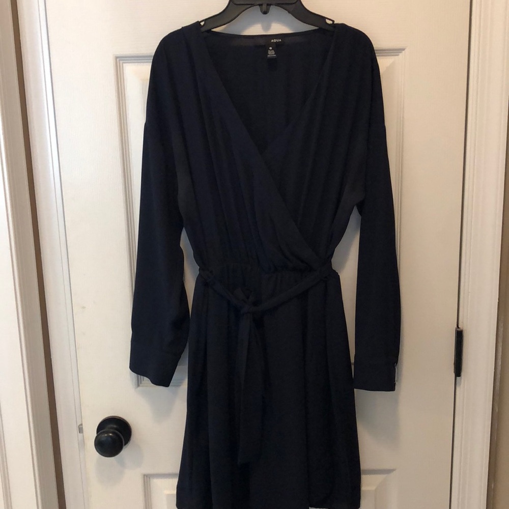 AQUA shirt dress